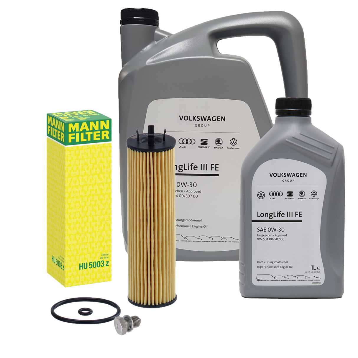 6L ORIGINAL 0W-20 + MANN Ölfilter für VW GOLF 8 PASSAT B8 TIGUAN TOURAN 2.0 TDI
