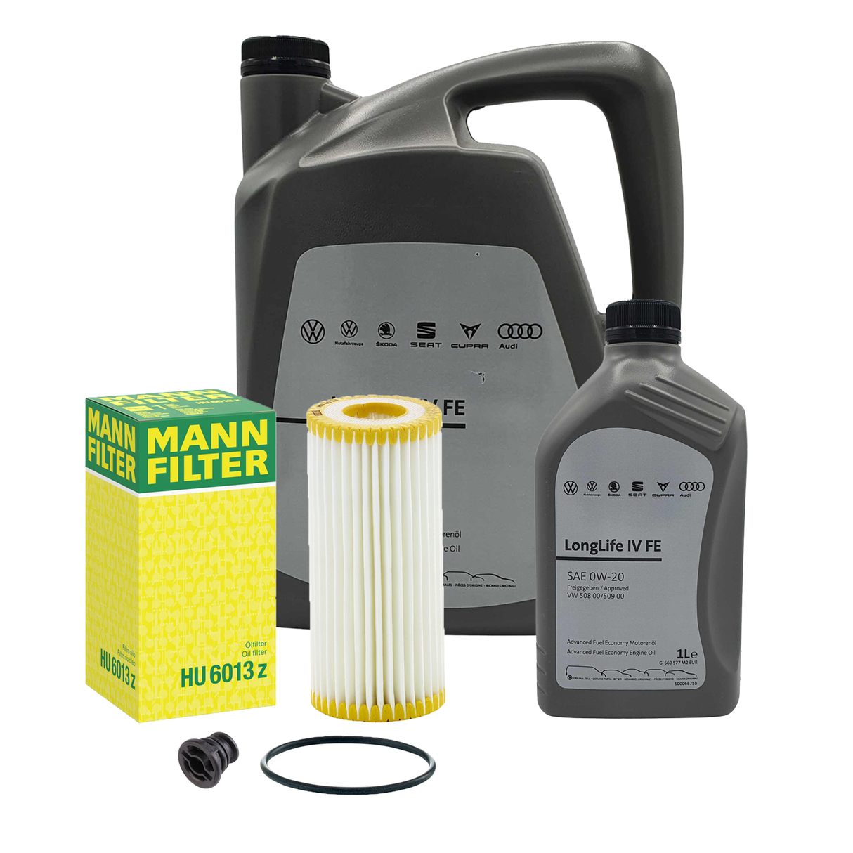 6L ORIGINAL 0W-20 + MANN Ölfilter für VW GOLF 7 8 PASSAT B8 TIGUAN 1.8/2.0 TSI