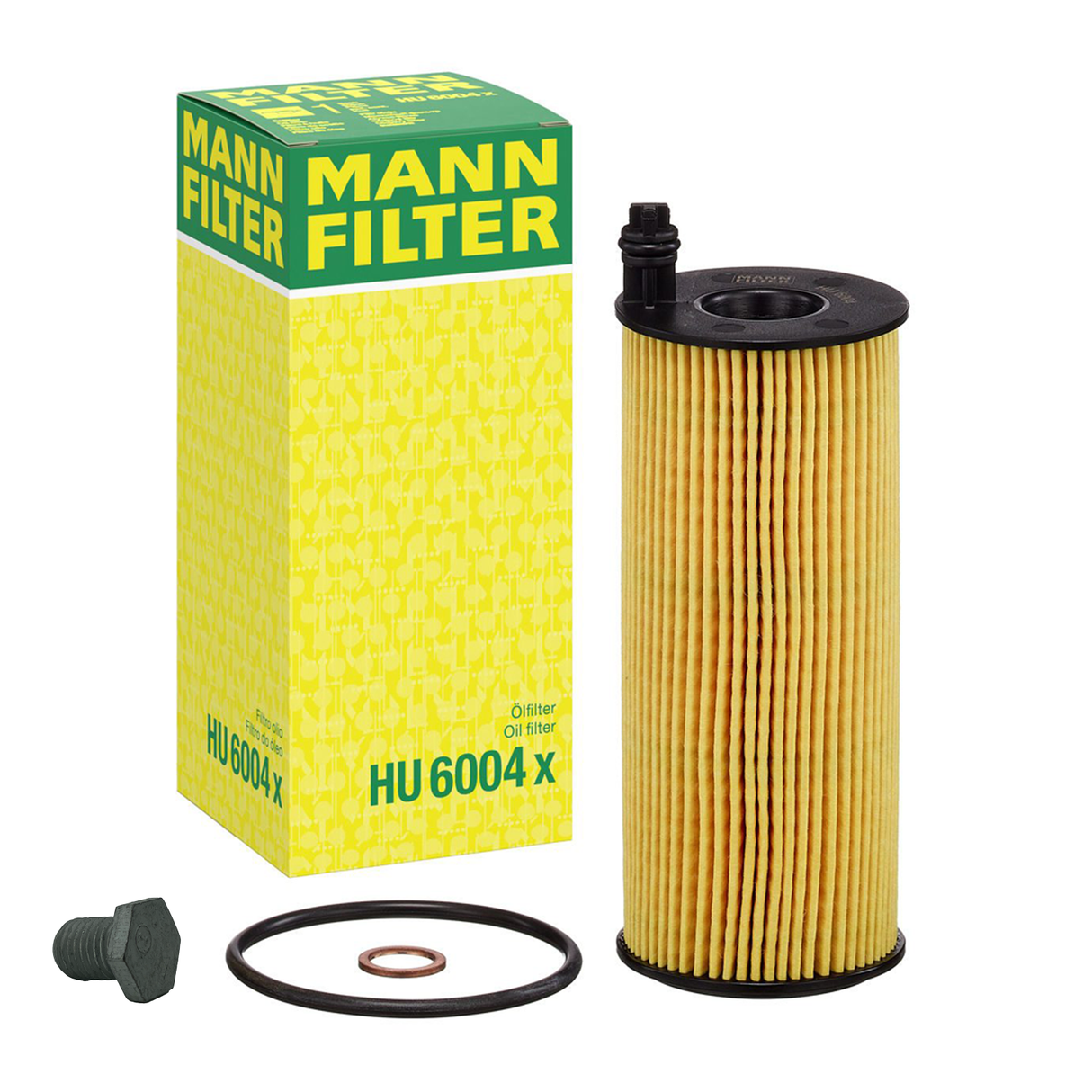 Mann Ölfilter HU 6004 X + Ölablassschraube