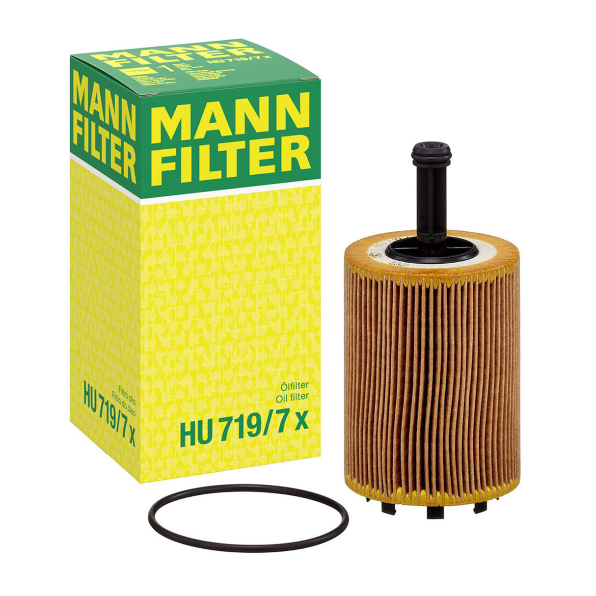 Motul 5W30 5W-30 8100 X-Clean+ & Ölfilter Mann HU719/7X Ölwechsel 5Liter 109220