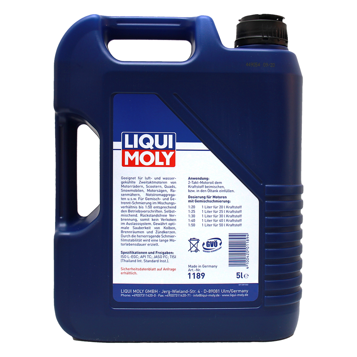 Liqui Moly 2-Takt-Motoroil 5 Liter