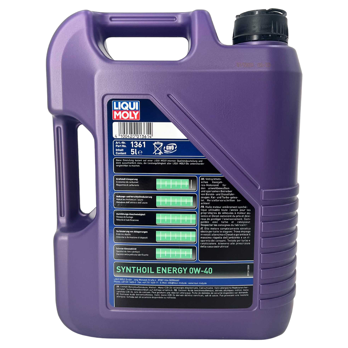 Liqui Moly Synthoil Energy 0W-40 5 Liter