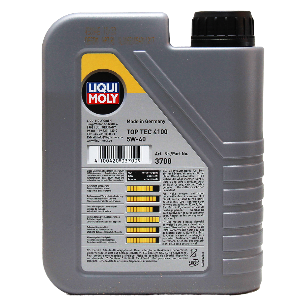 Liqui Moly Top Tec 4100 5W-40 1 Liter