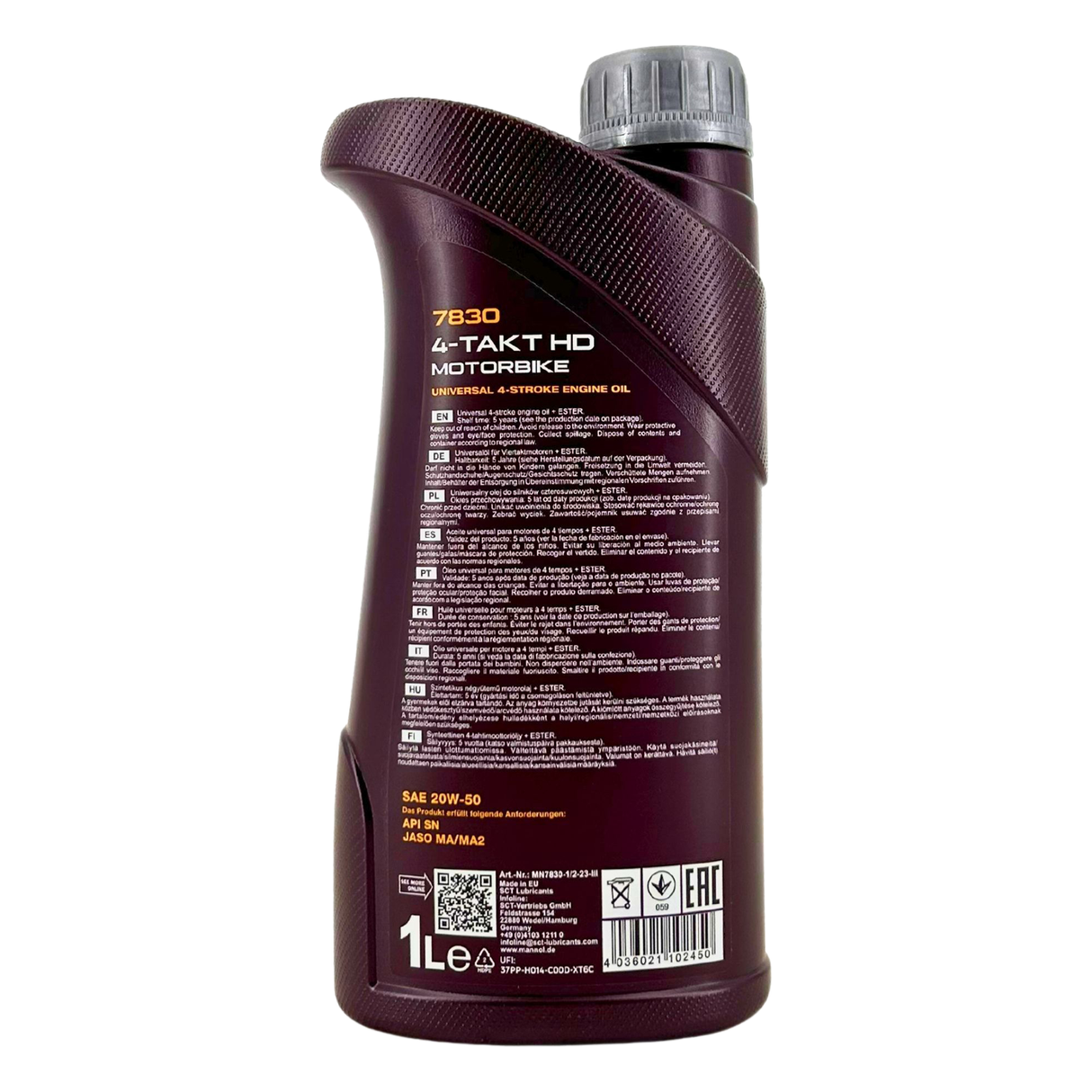 Mannol 4-Takt Motorbike HD 20W-50 1 Liter