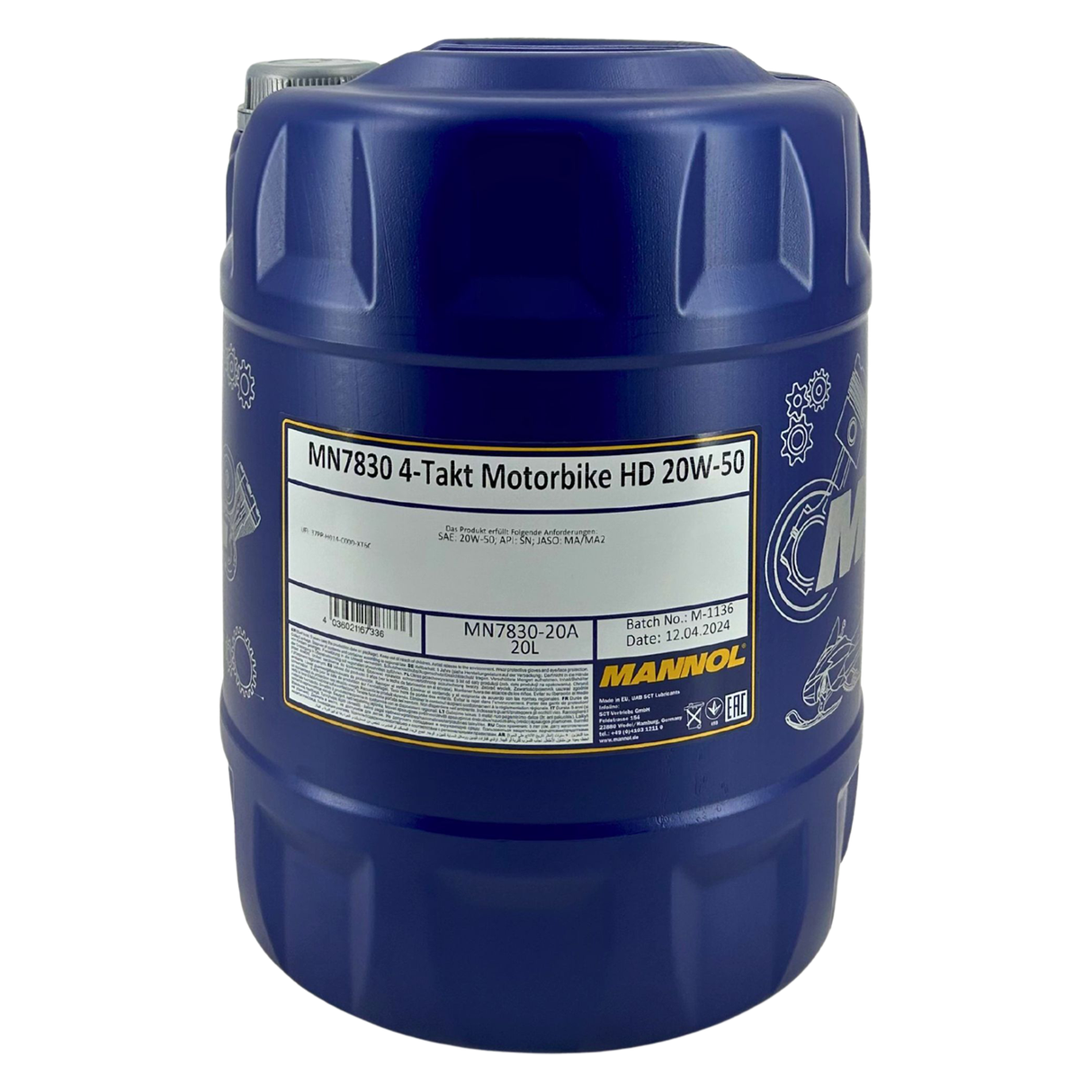 Mannol 4-Takt Motorbike HD 20W-50 20 Liter