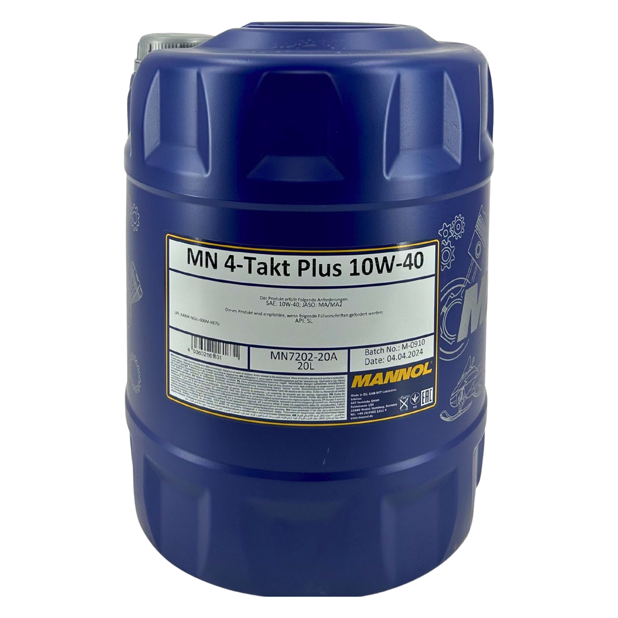 Mannol 4-Takt Plus 10W-40 20 Liter