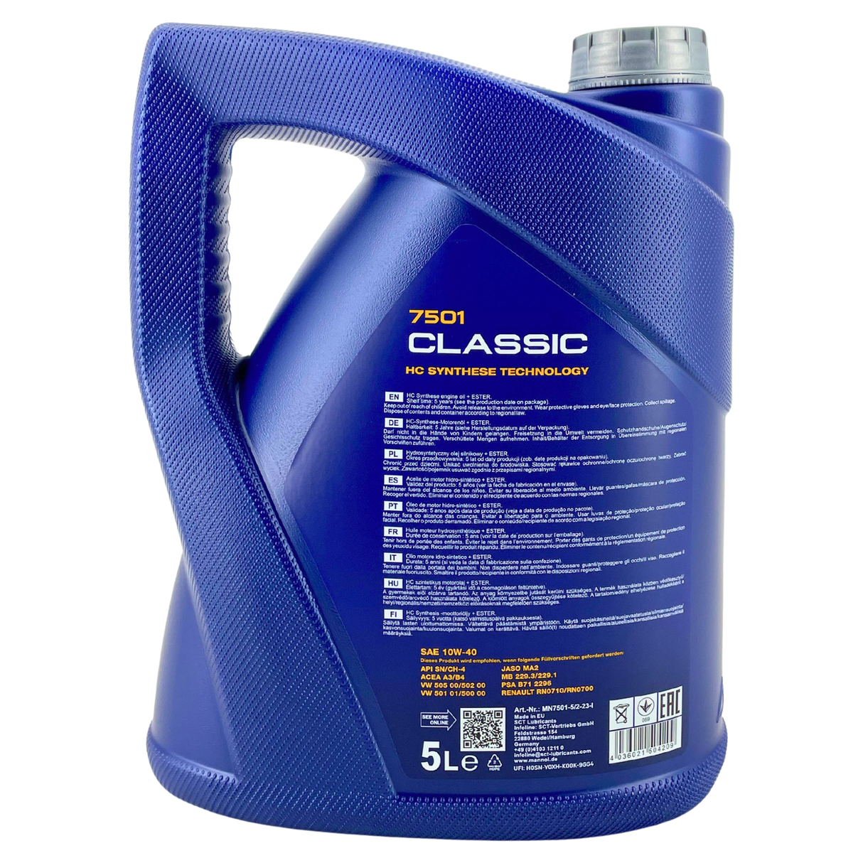 Ölwechsel Set 6L Mannol 10W-40 Mann FIlter für Volvo VW 2.4 2.5 TDI Transporter