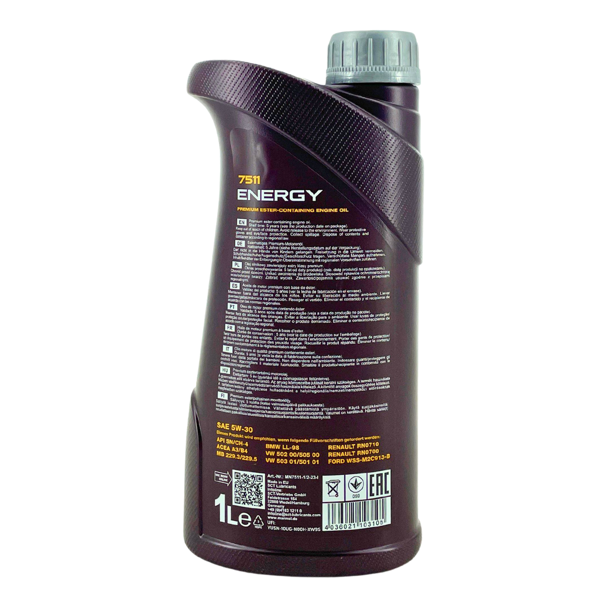 MANN ÖLFILTER + 6L 5W-30 MOTORÖL MANNOL ENERGY ÖL für FORD WSS-M2C913-B 5W30