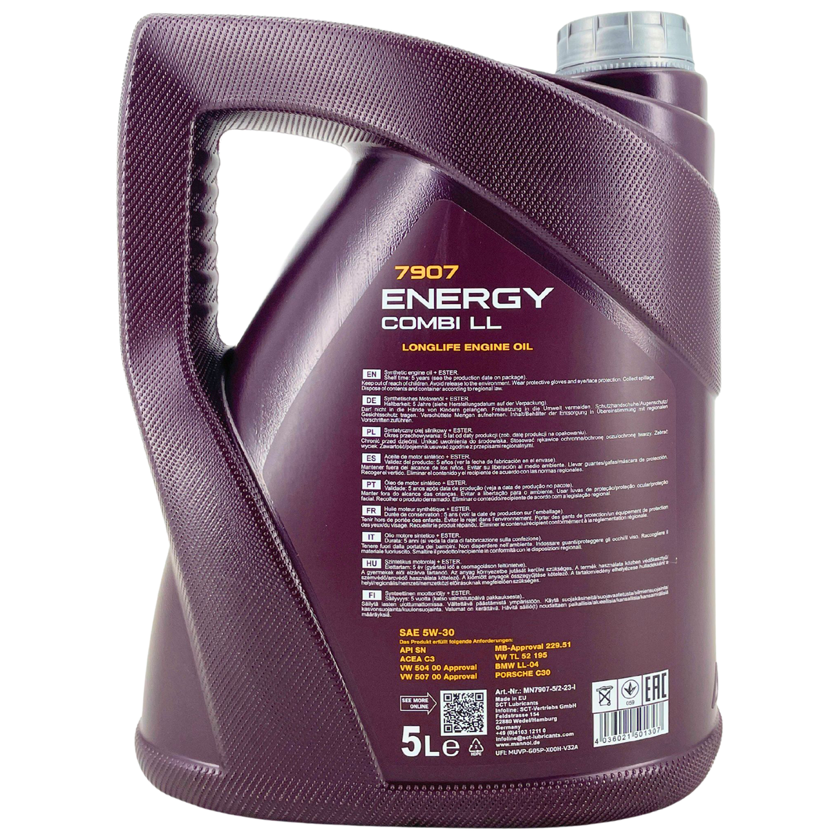 MANN ÖLFILTER + 6L MANNOL 5W-30 COMBI LL + SCHRAUBE passend für BMW d LL-04