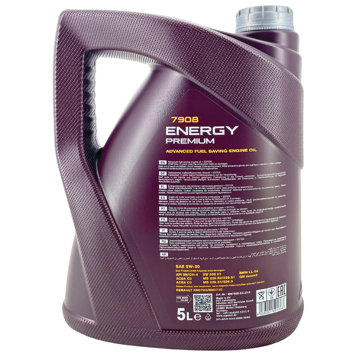 MANN ÖLFILTER mit 7L 5W-30 MANNOL Premium MB 229.51 229.52