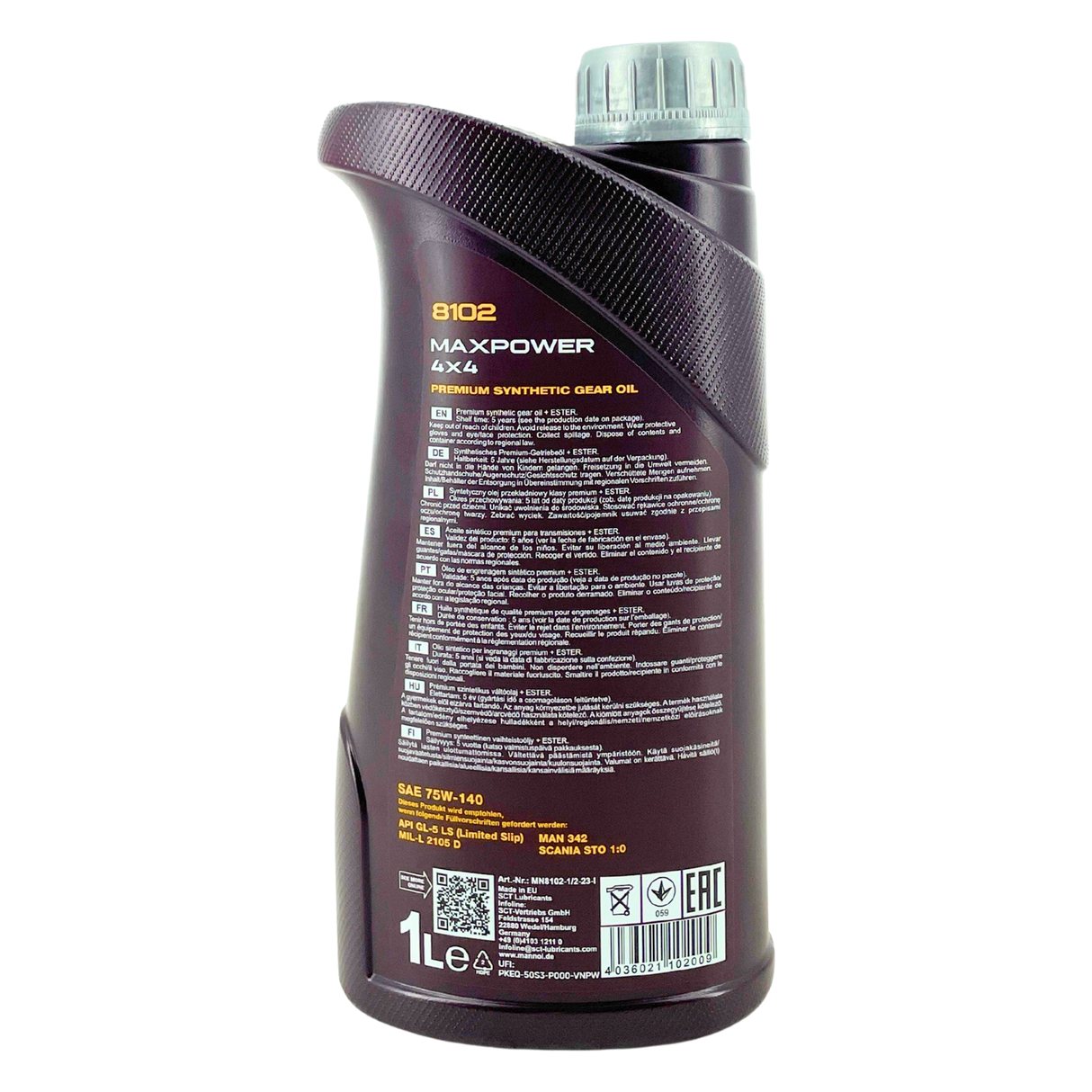 Mannol Maxpower 4x4 75W-140 GL-5 LS 1 Liter