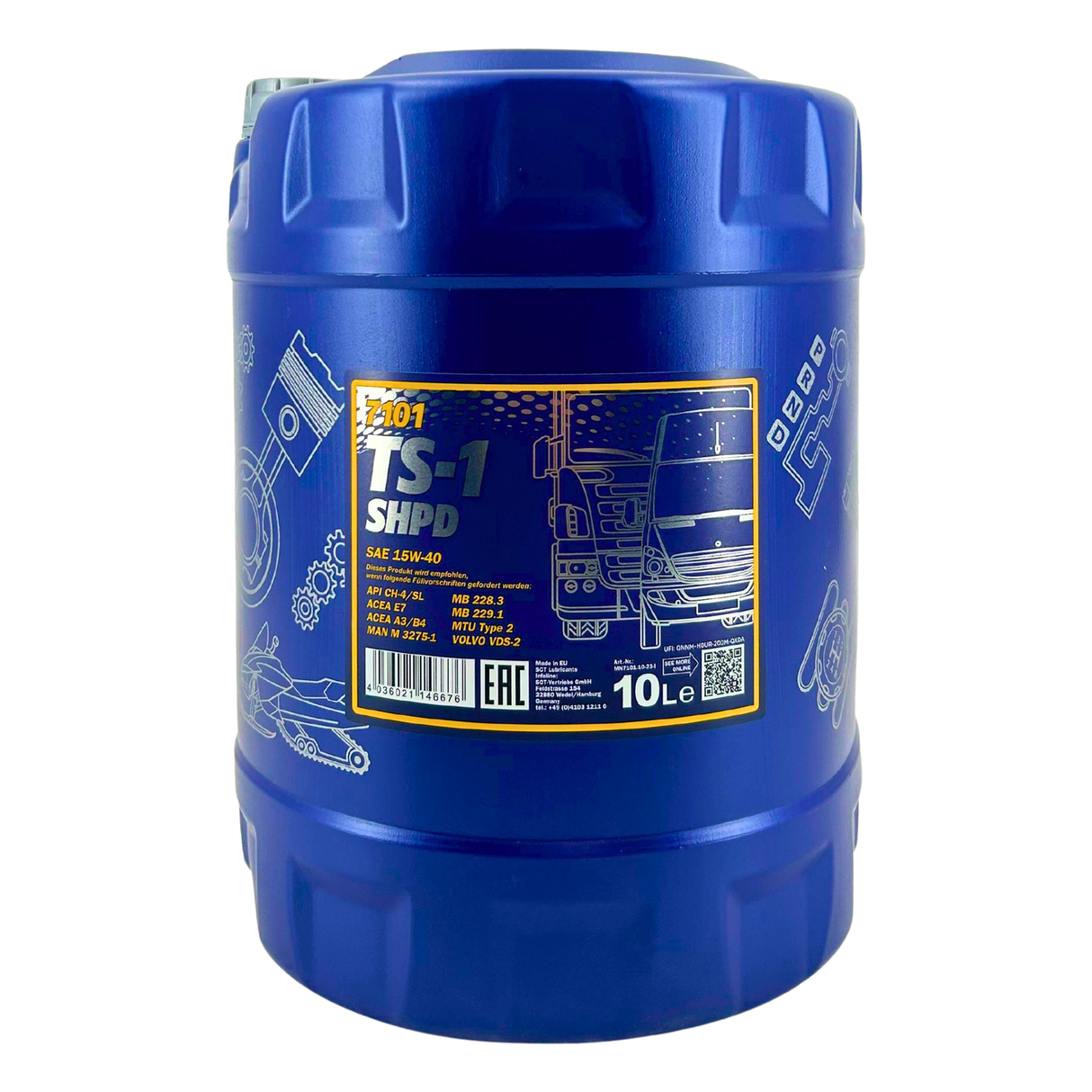 Mannol TS-1 SHPD 15W-40 10 Liter