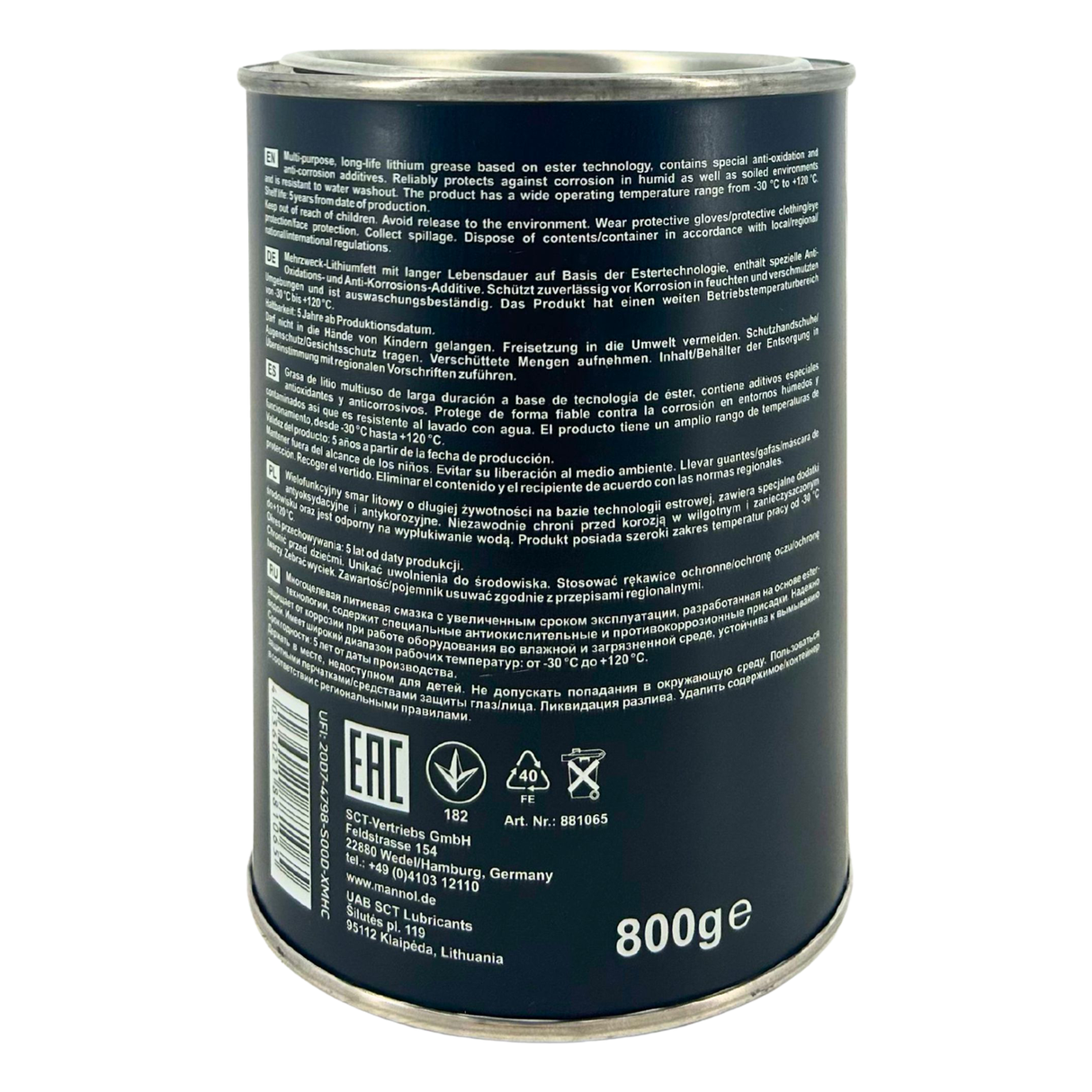 Mannol Universal Multipurpose Grease MP2 Ester Merhzweckfett Lithium 800 Gramm