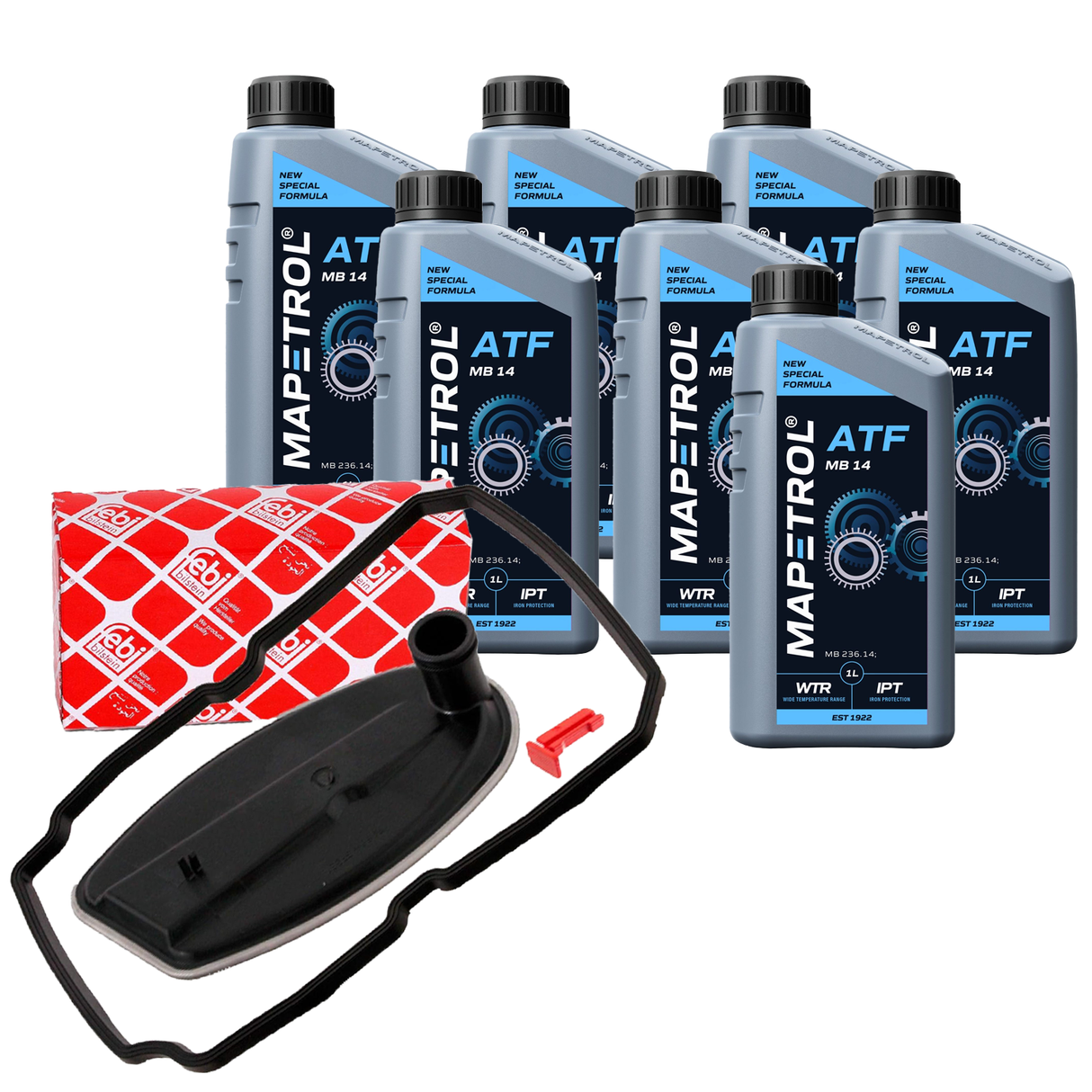 Getriebeölwechsel Set MB 236.14 7L Febi Bilstein 10098 Getriebeölfilter