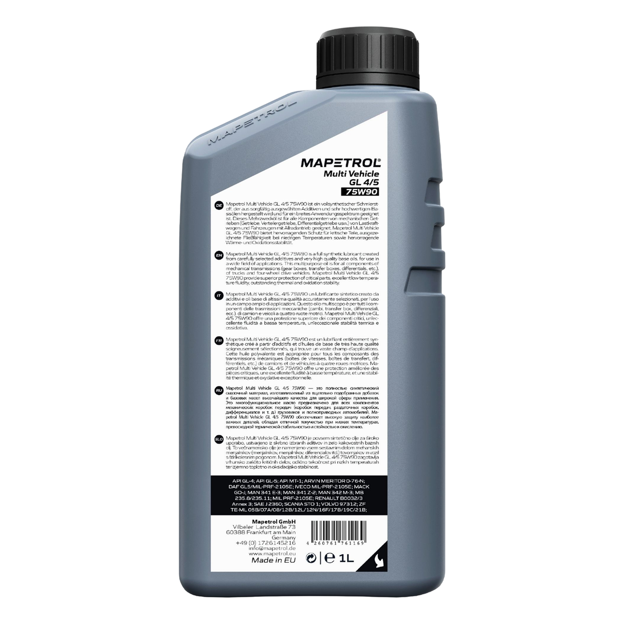 Mapetrol Multi Vehicle GL 4/5 75W-90 1 Liter