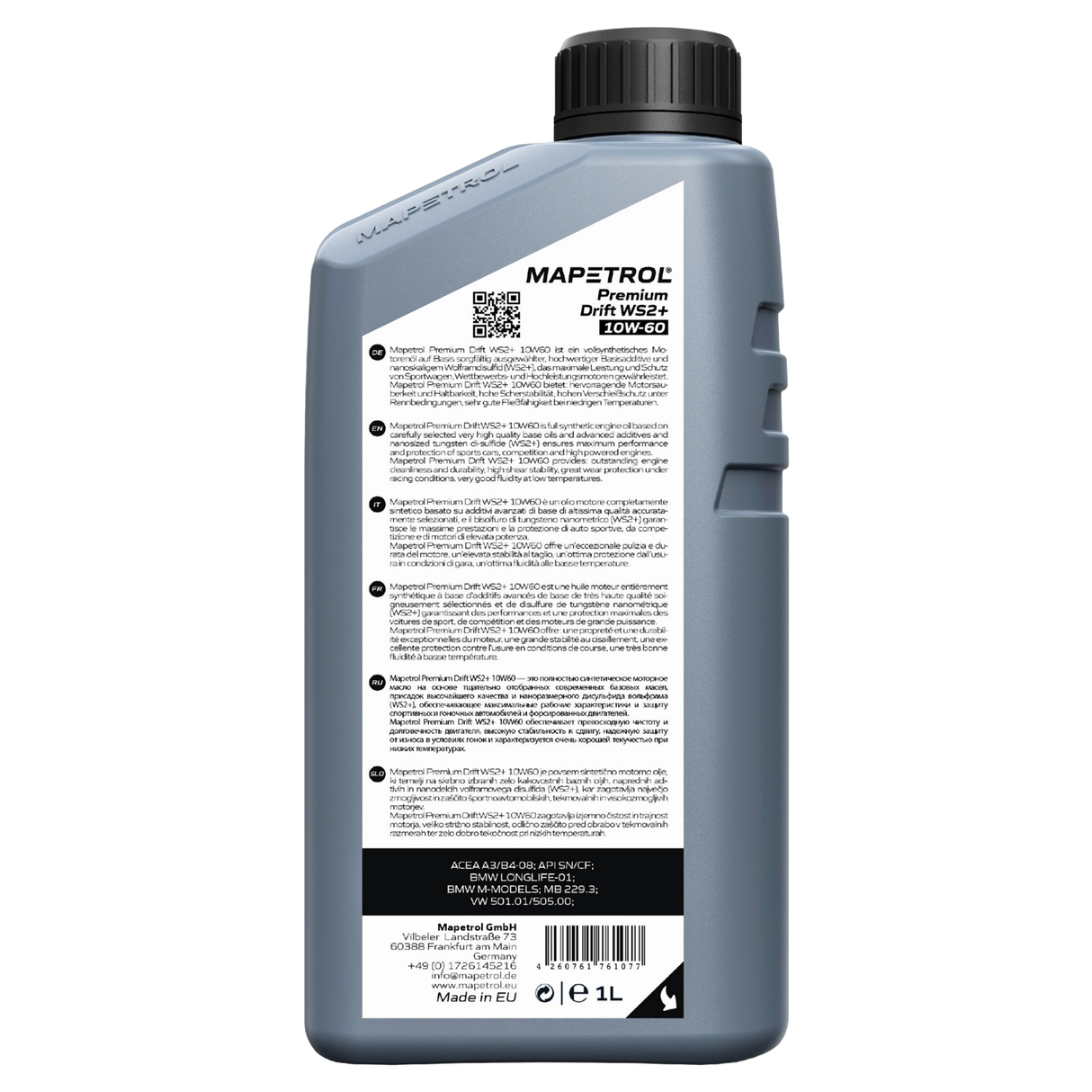 Mapetrol Premium Drift WS2+ 10W-60 1 Liter