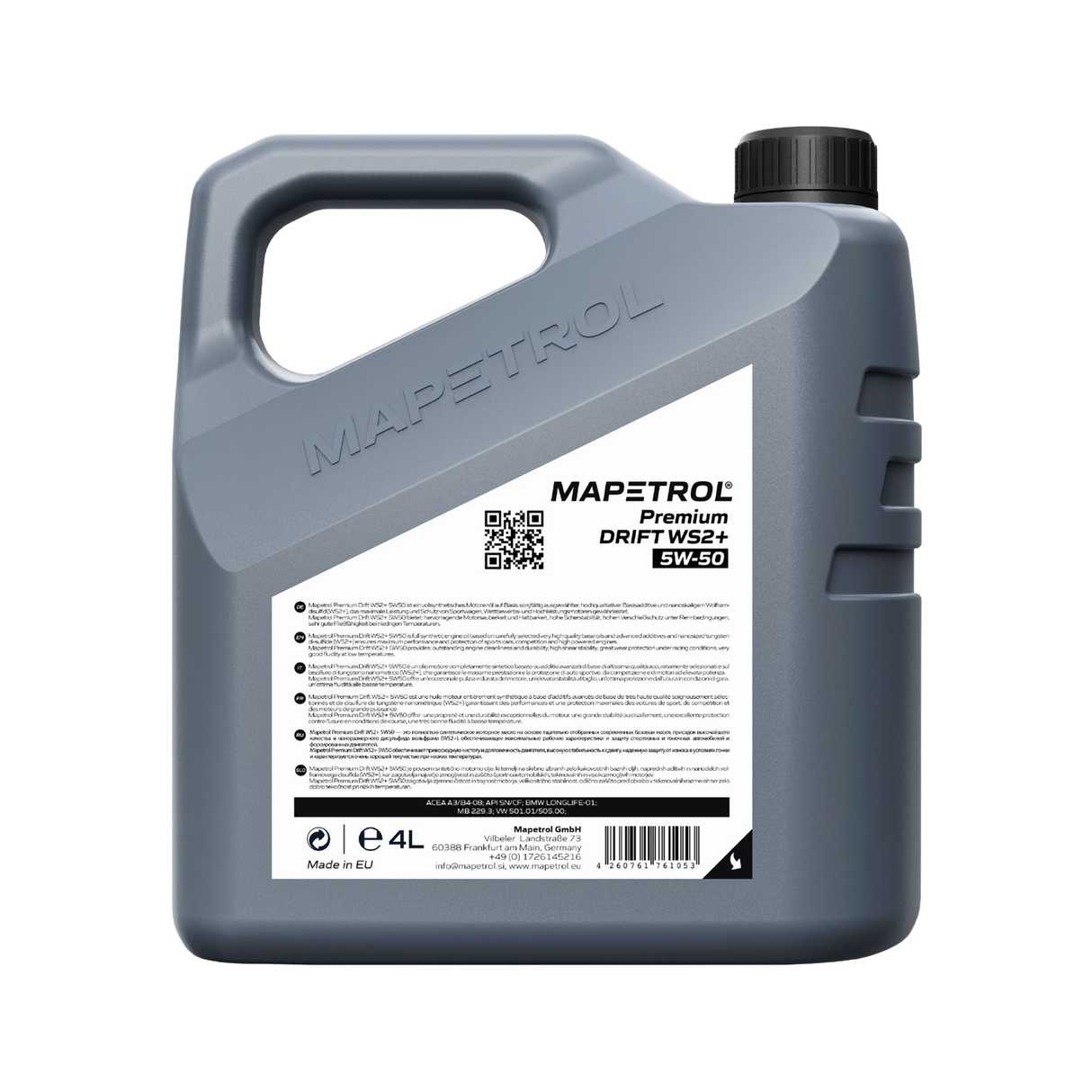 Mapetrol Premium Drift WS2+ 5W-50 4 Liter