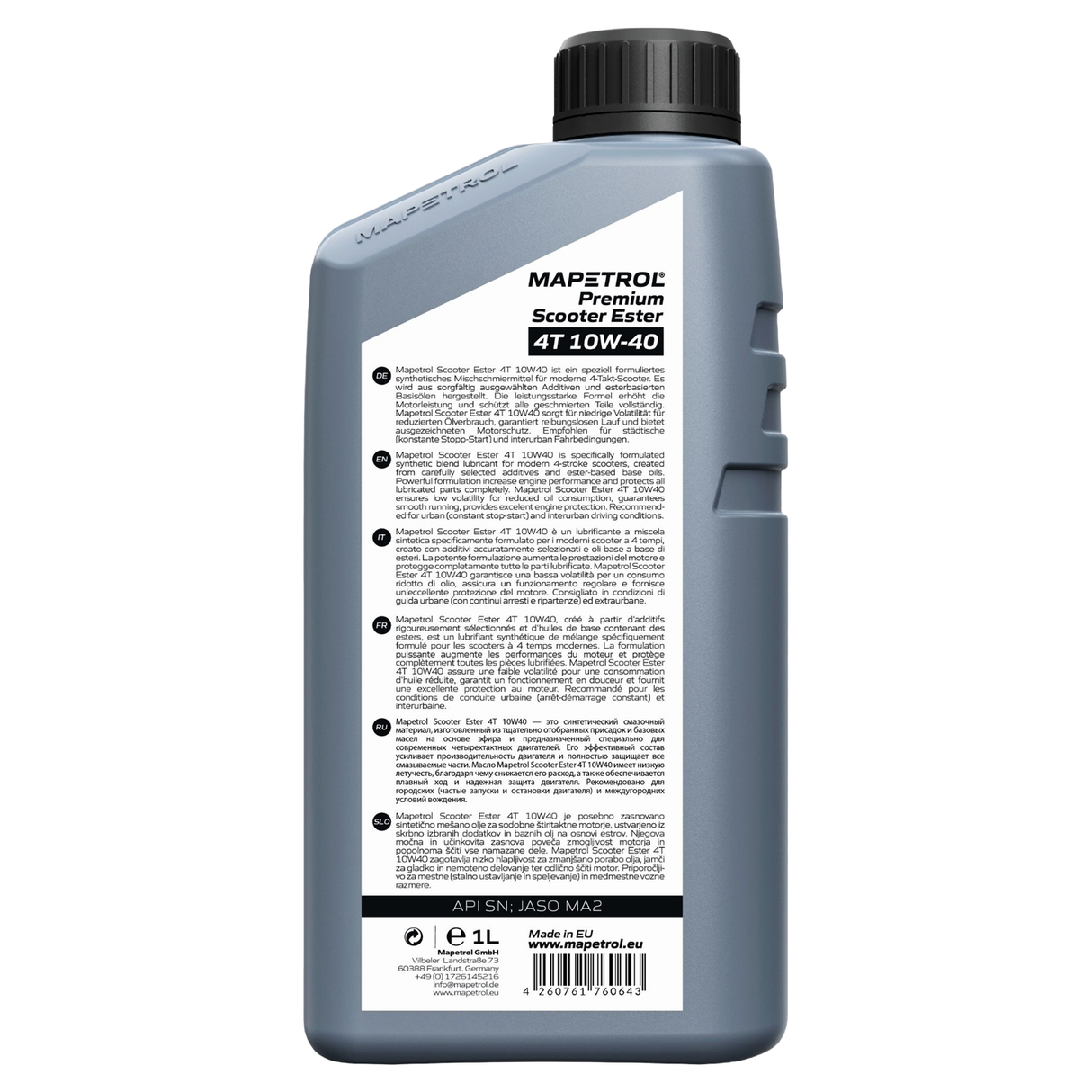 Mapetrol Premium Scooter Ester 4T 10W-40 1 Liter