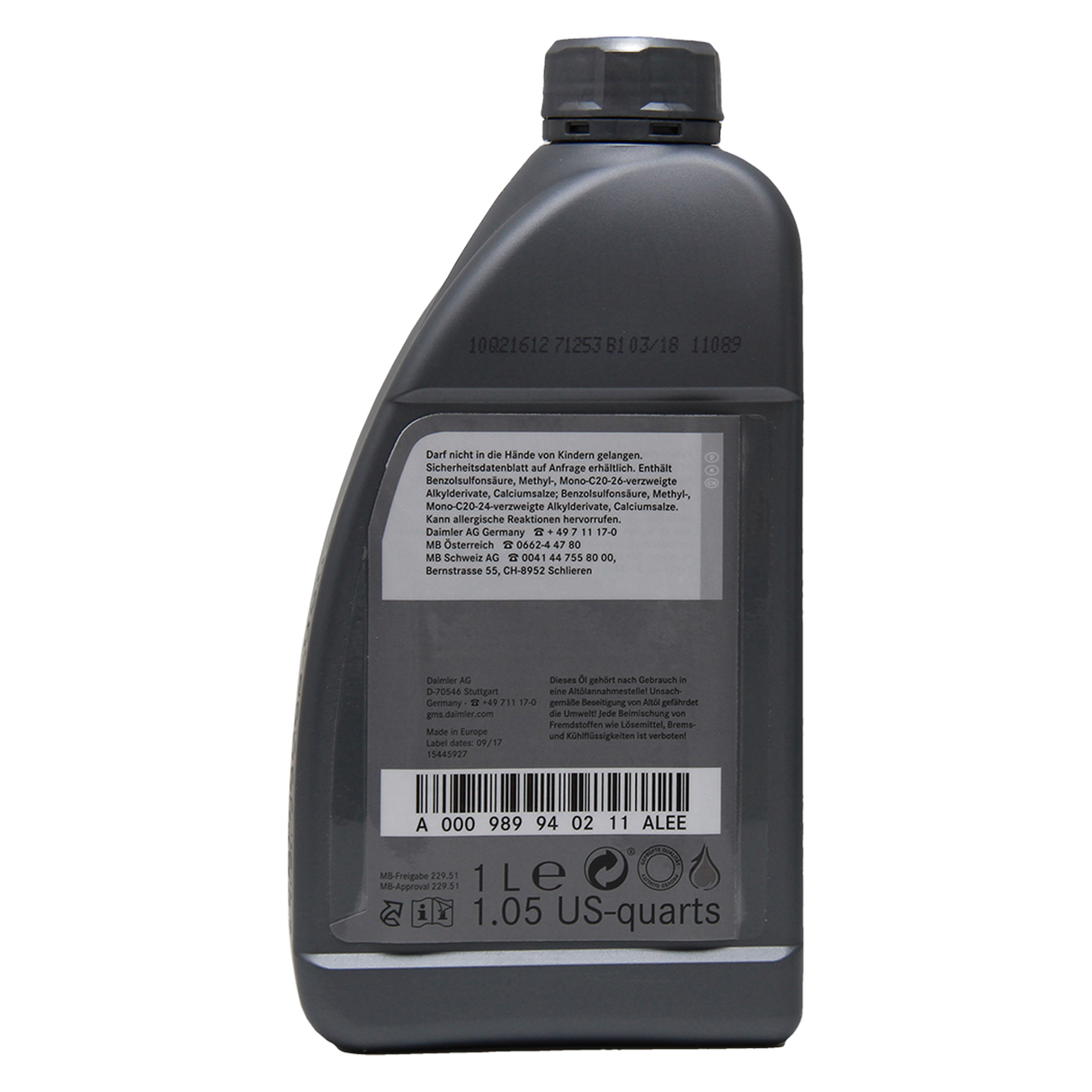 Mercedes 5W-30 229.51 1 Liter