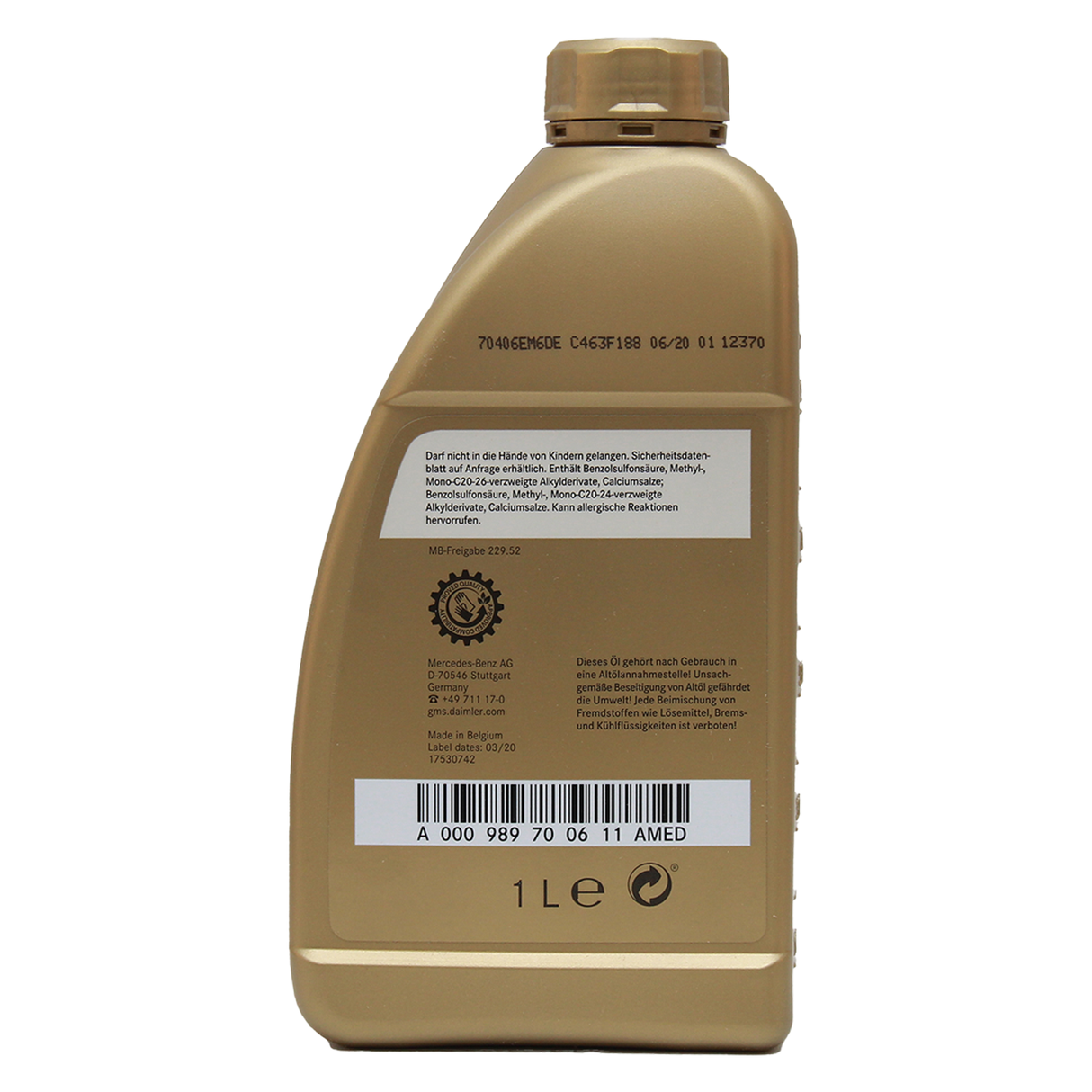 Mercedes 5W-30 229.52 1 Liter