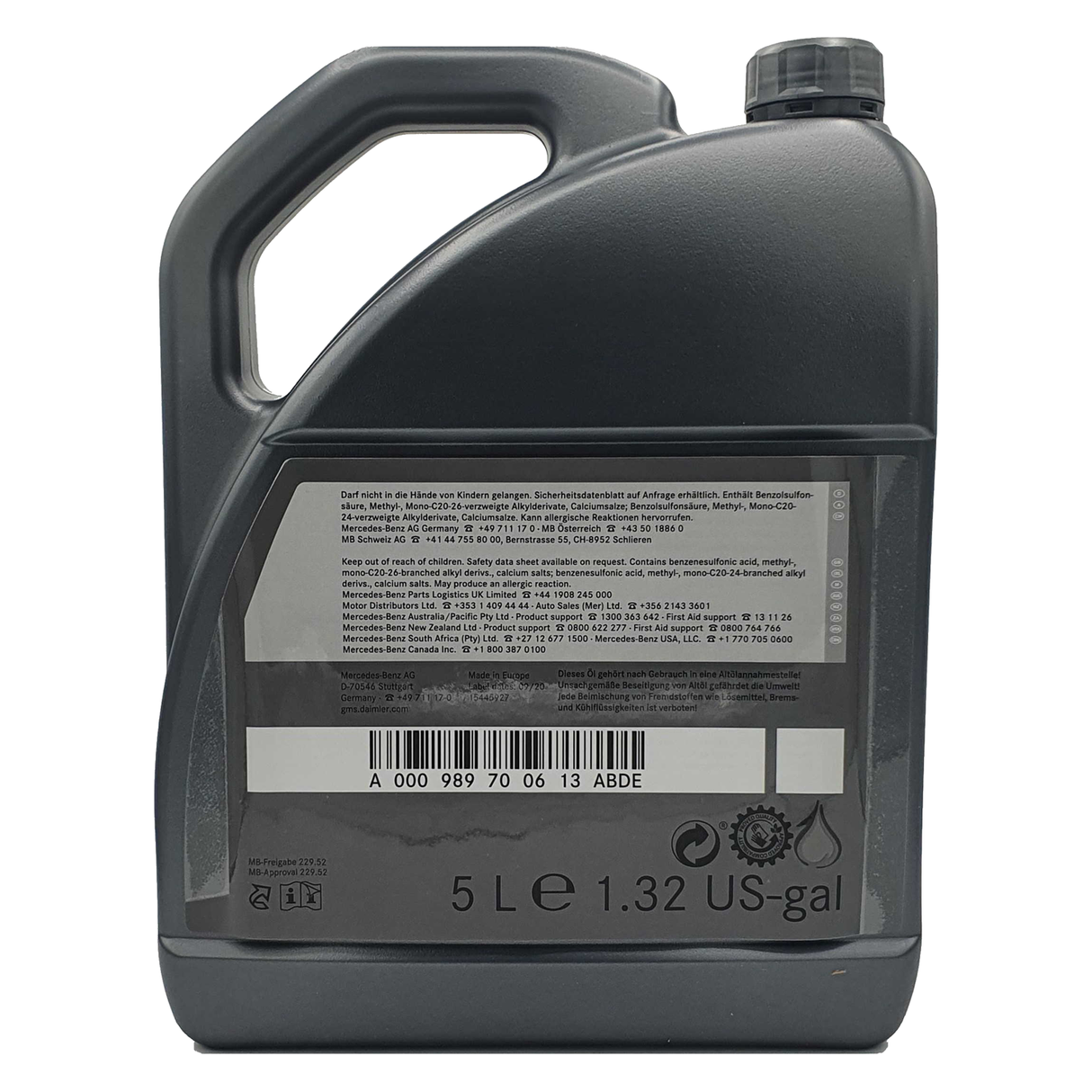 Mercedes 5W-30 229.52 5 Liter