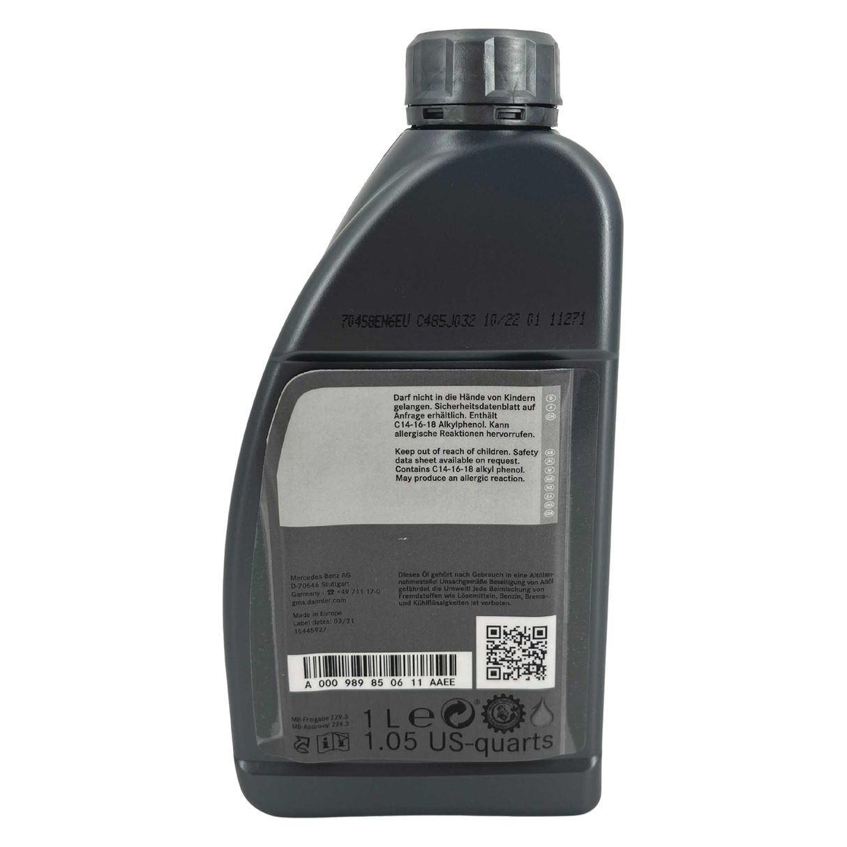 Mercedes 5W-40 229.3 1 Liter