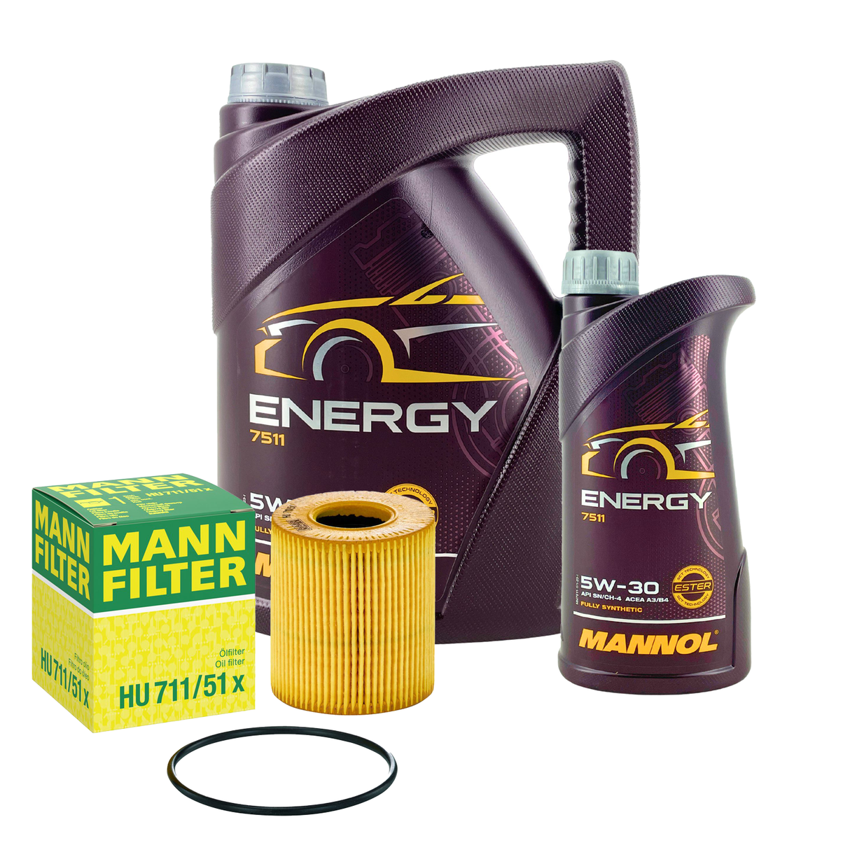 MANN ÖLFILTER + 6L 5W-30 MOTORÖL MANNOL ENERGY ÖL für FORD WSS-M2C913-B 5W30