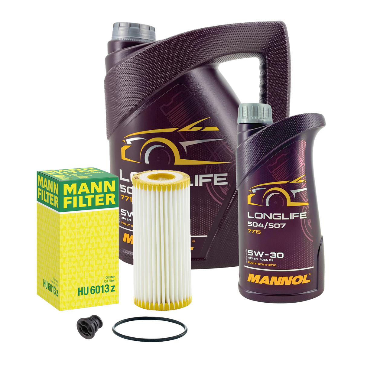 MANN FILTER ÖLFILTER mit 6L 5W30 LLfür VW GOLF 7 PASSAT B8 AUDI A3 A4 A5 A6 Q5