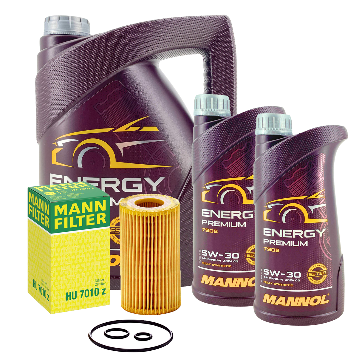 MANN ÖLFILTER mit 7L 5W-30 MANNOL Premium MB 229.51 229.52