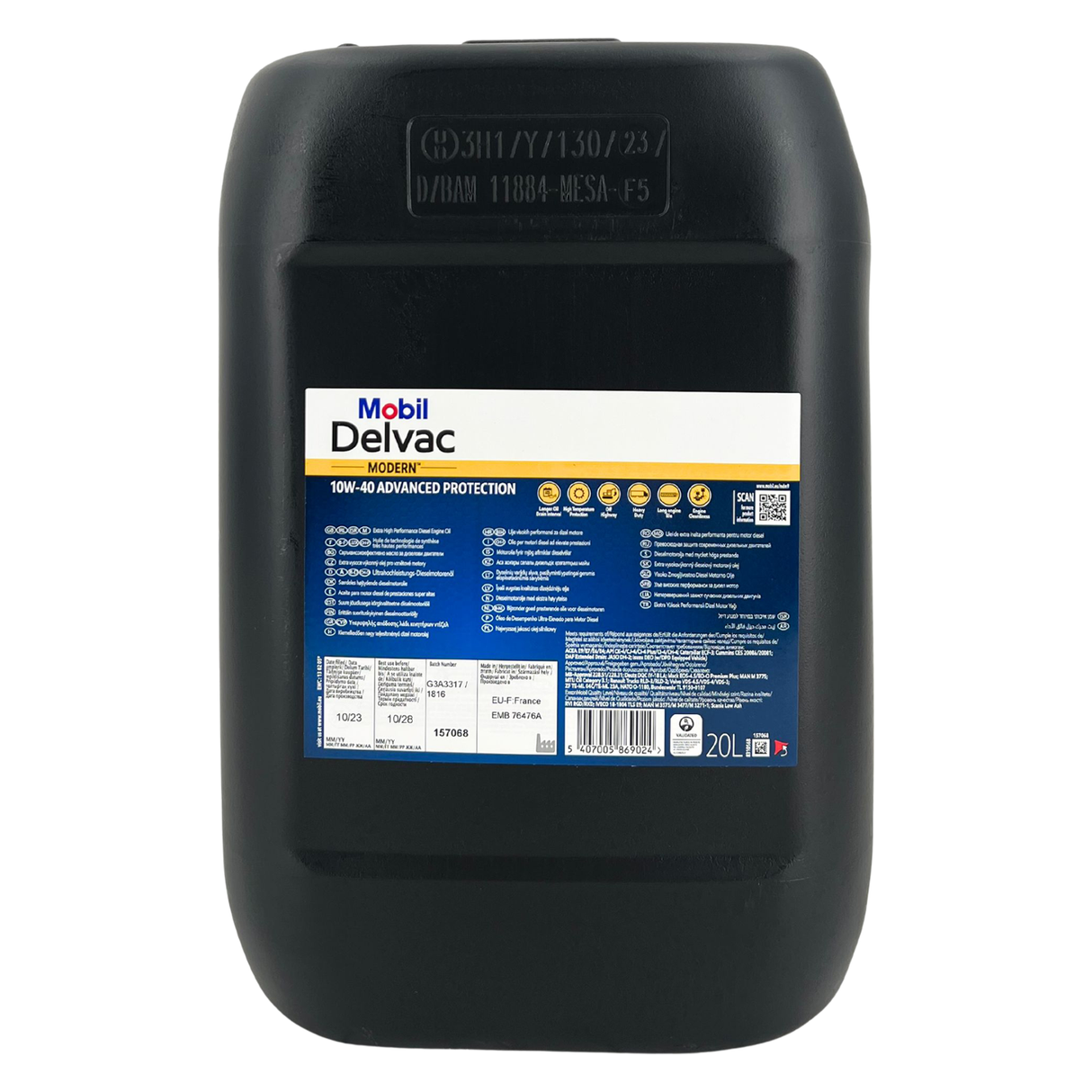 Mobil Delvac Modern 10W-40 Advanced Protection 20 Liter