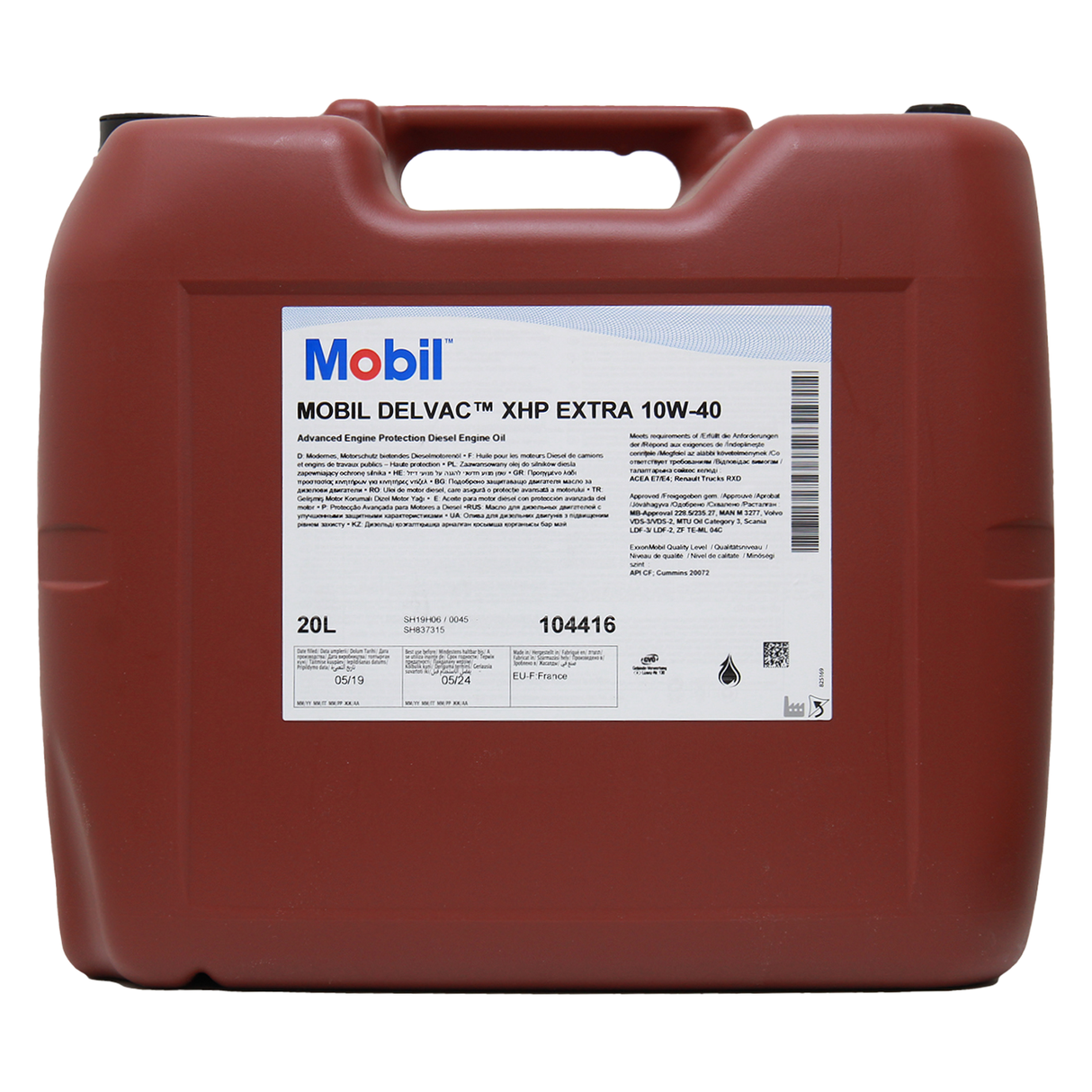 Mobil Delvac XHP Extra 10W-40 20 Liter