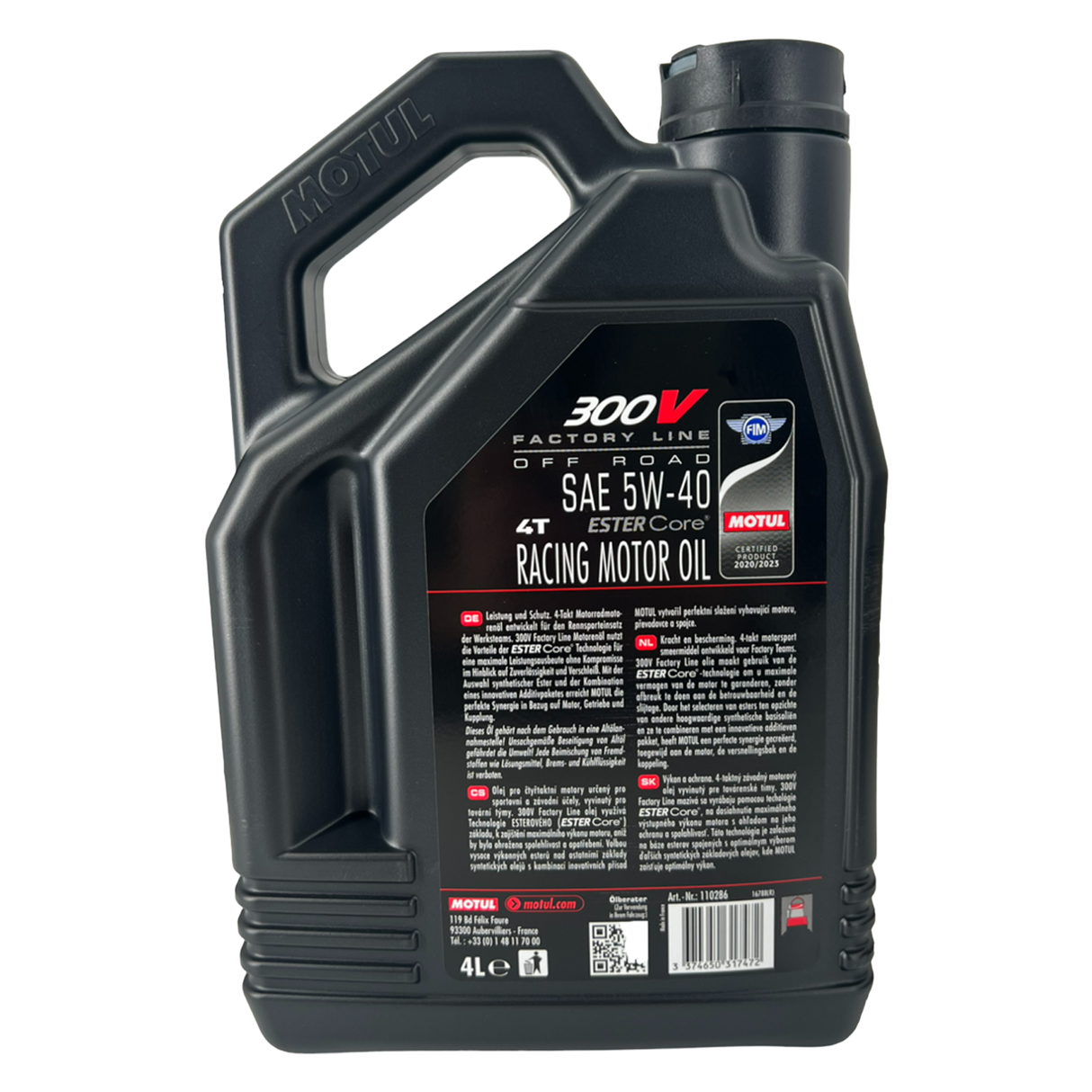 Motul 300V Factory Line Off Road 5W-40 4T 4 Liter