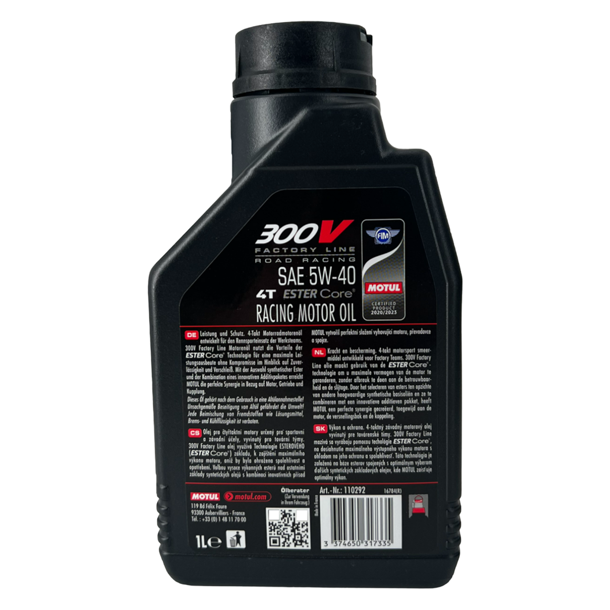Motul 300V Factory Line Road Racing 5W-40 4T 1 Liter