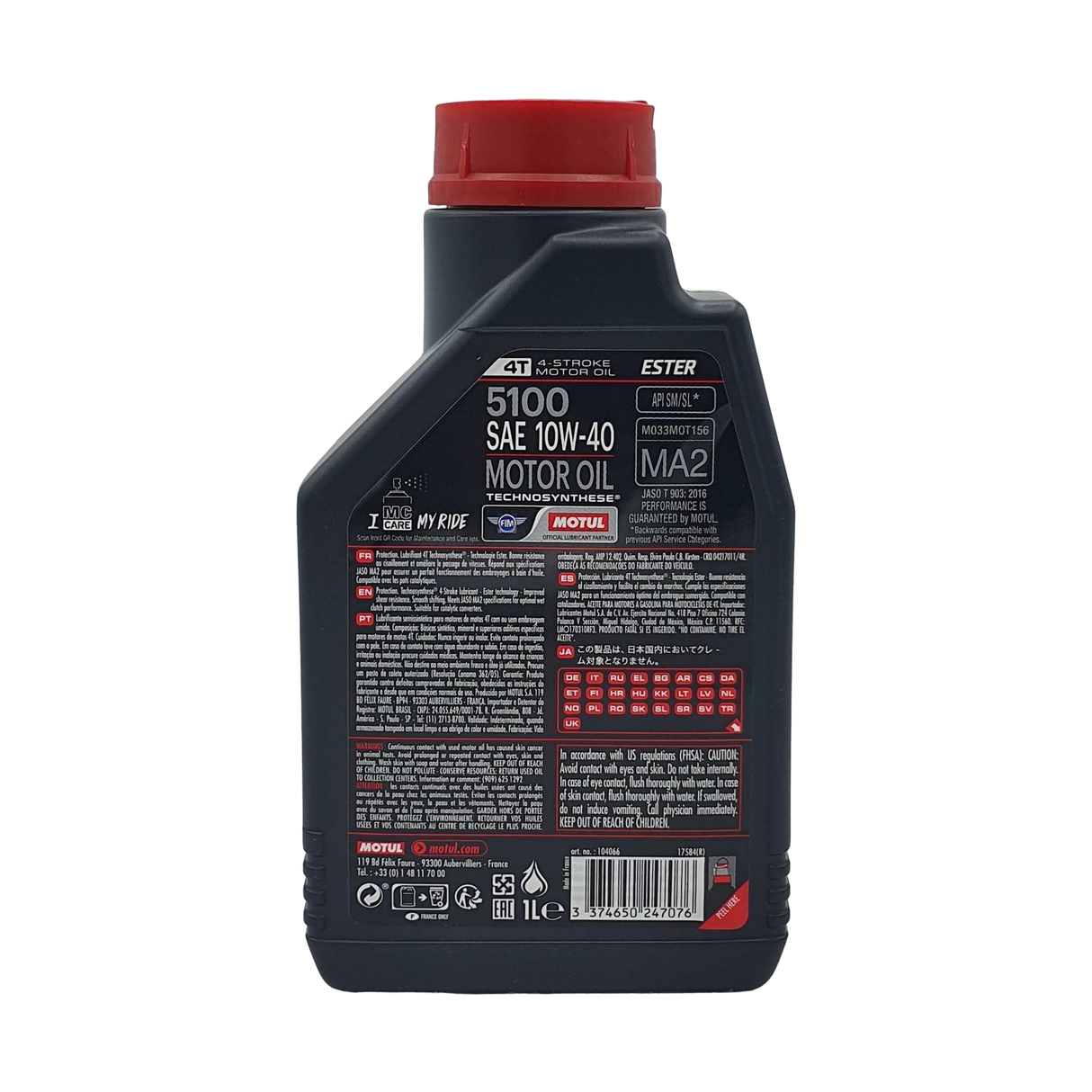 Motul 5100 10W-40 4T 1 Liter