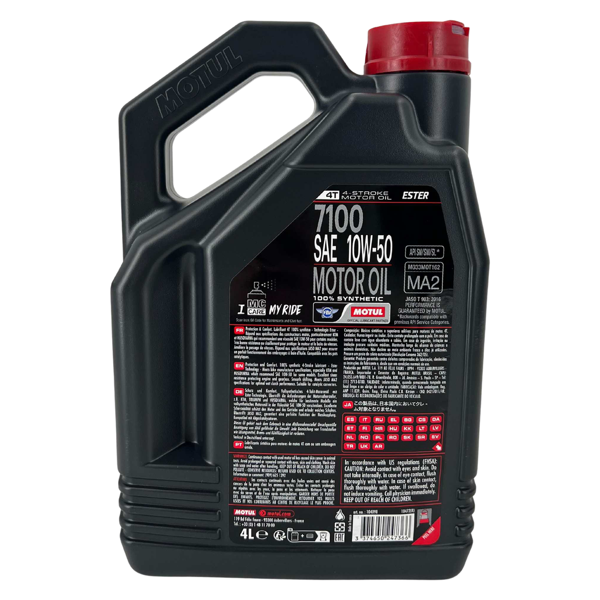 Motul 7100 10W-50 4T 4 Liter