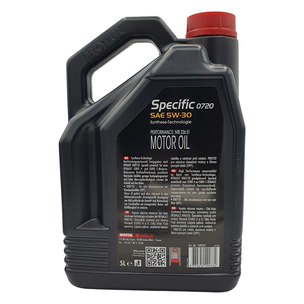 5L RN0720 Motul Specific 5W30 Original Renault Ölfilter 15 20 939 20R Ölwechsel