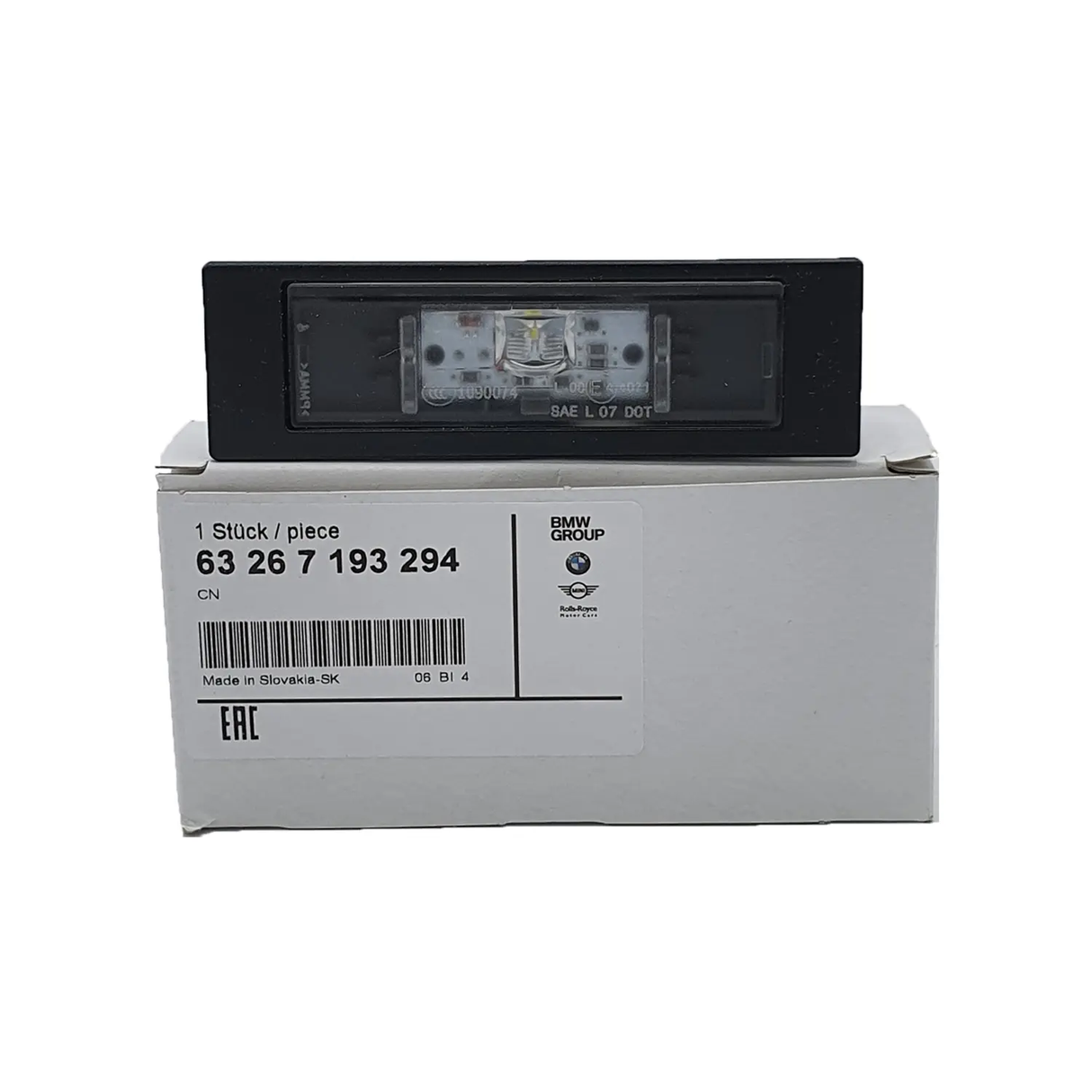 Original BMW Kennzeichenleute 63267193294 Nummernschildleuchte LED 1er 6er BMW