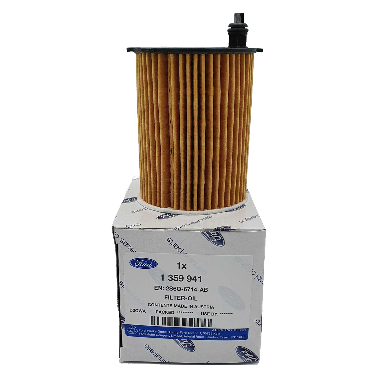 Original Ford Ölfilter 1359941 für Fiesta C-Max Focus Mondeo Fusion 1.4+1.6 TDCi