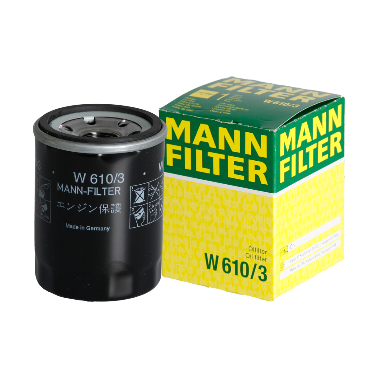 Original MANN Filter Ölfilter W 610/3 ALFA ROMEO FIAT FORD HONDA KIA MAZDA OPEL
