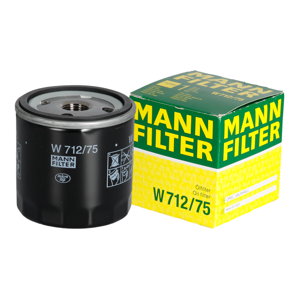 Original MANN Filter Ölfilter W 712/75 DAEWOO OPEL LOTUS SAAB CHEVROLET
