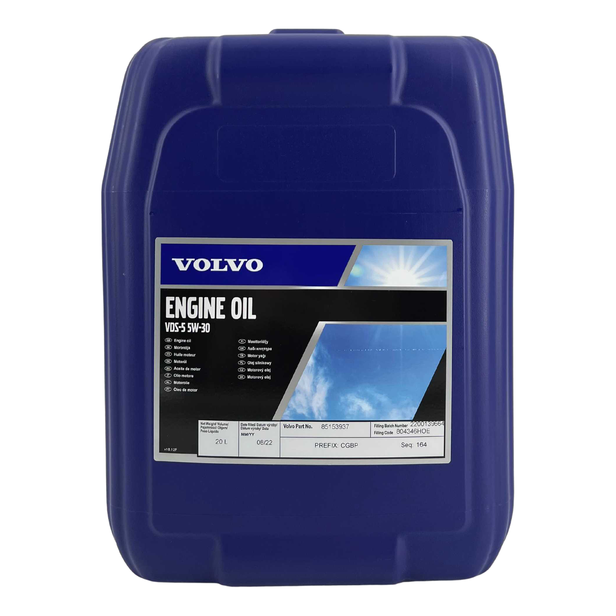 Original Volvo Engine Oil VDS-5 5W-30 20 Liter