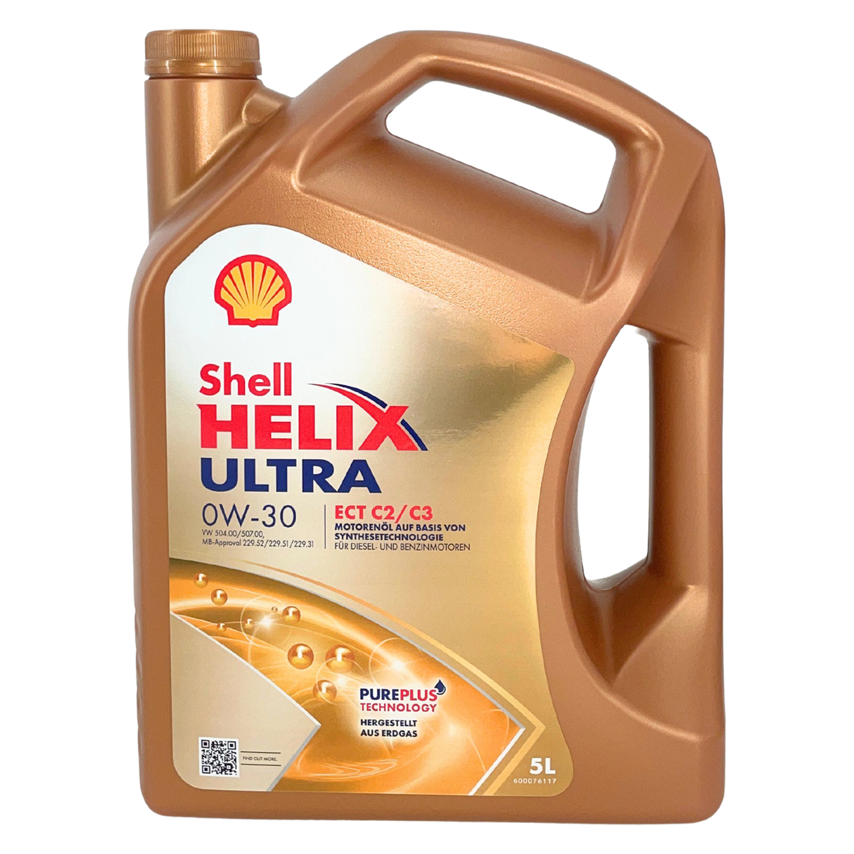 Ölwechselset MANN 7020 Z Ölfilter 5L Shell Helix Ultra ECT C2 C3 0W30 Schraube