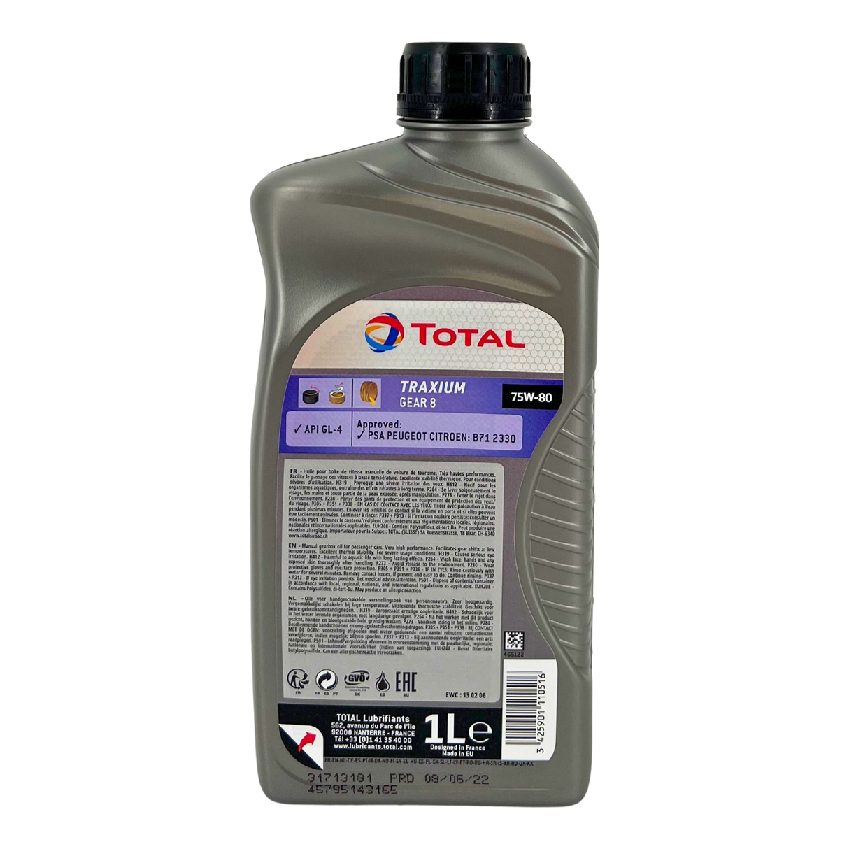 Total Traxium Gear 8 75W-80 1 Liter