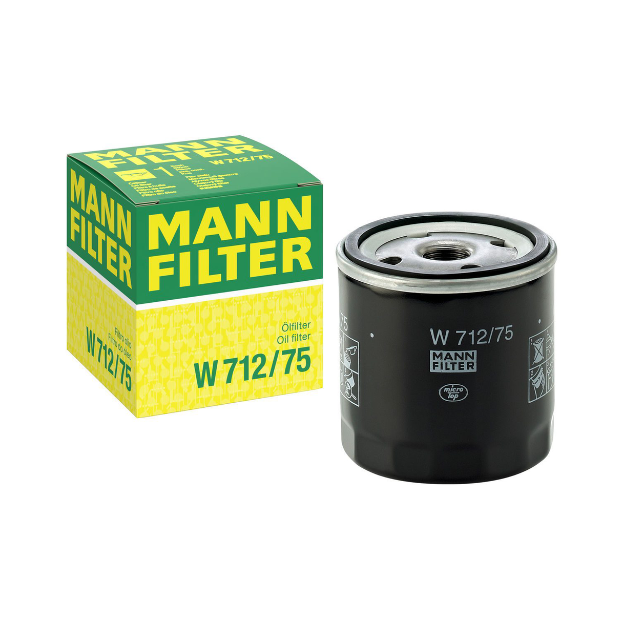 Original MANN Filter Ölfilter W 712/75 DAEWOO OPEL LOTUS SAAB CHEVROLET