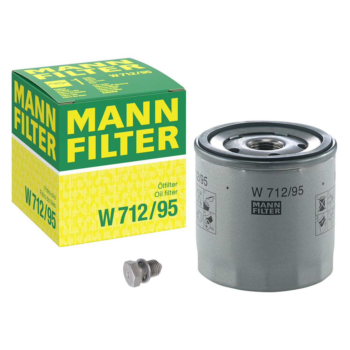 MANN Ölfilter W 712/95 + Ölablassschraube