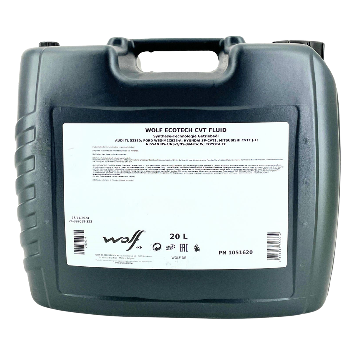 Wolf EcoTech CVT Fluid Getriebeöl 20 Liter
