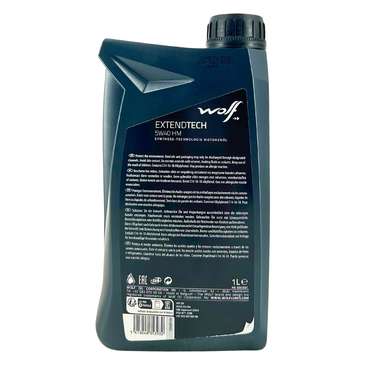 Wolf ExtendTech 5W-40 HM 1 Liter