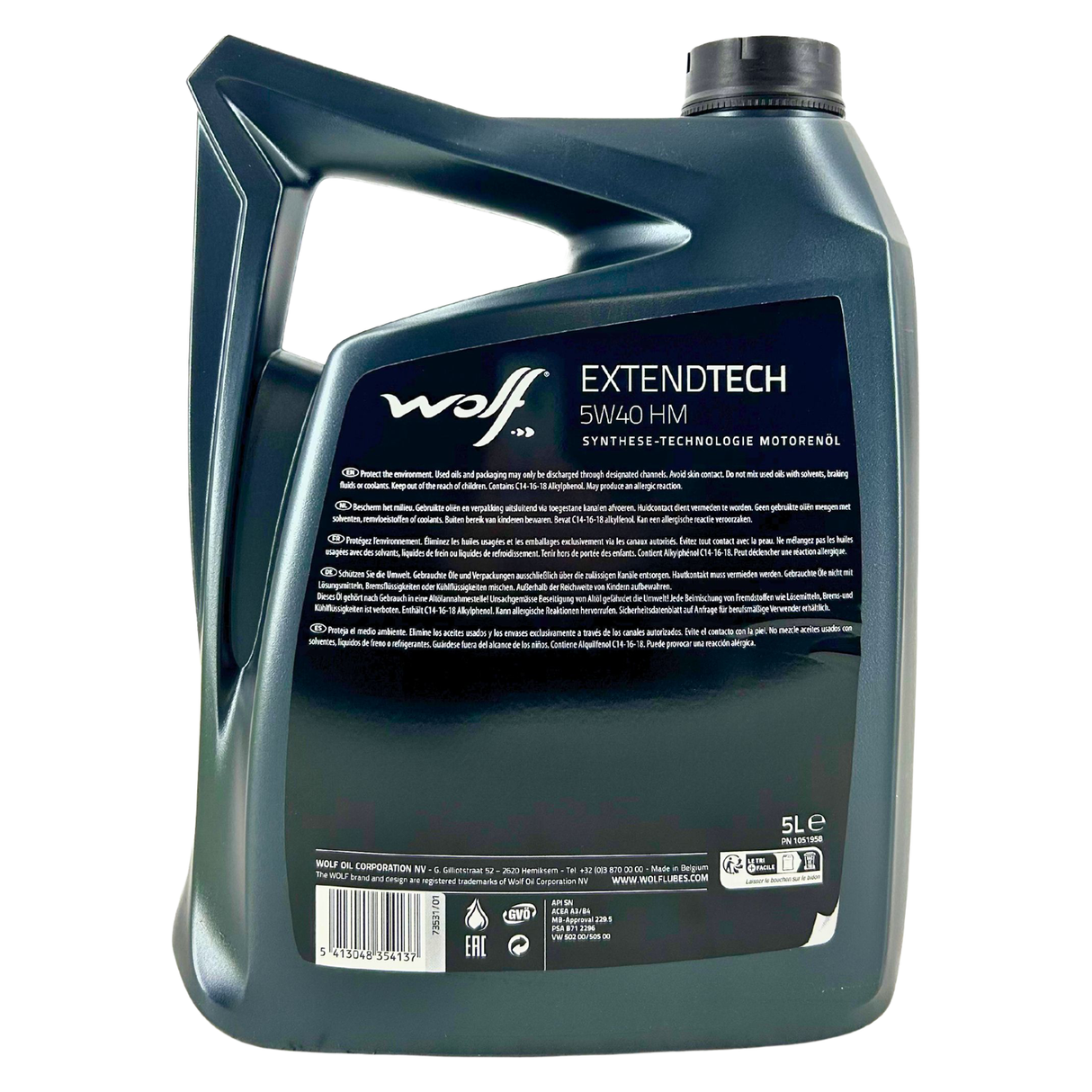 Wolf ExtendTech 5W-40 HM 5 Liter