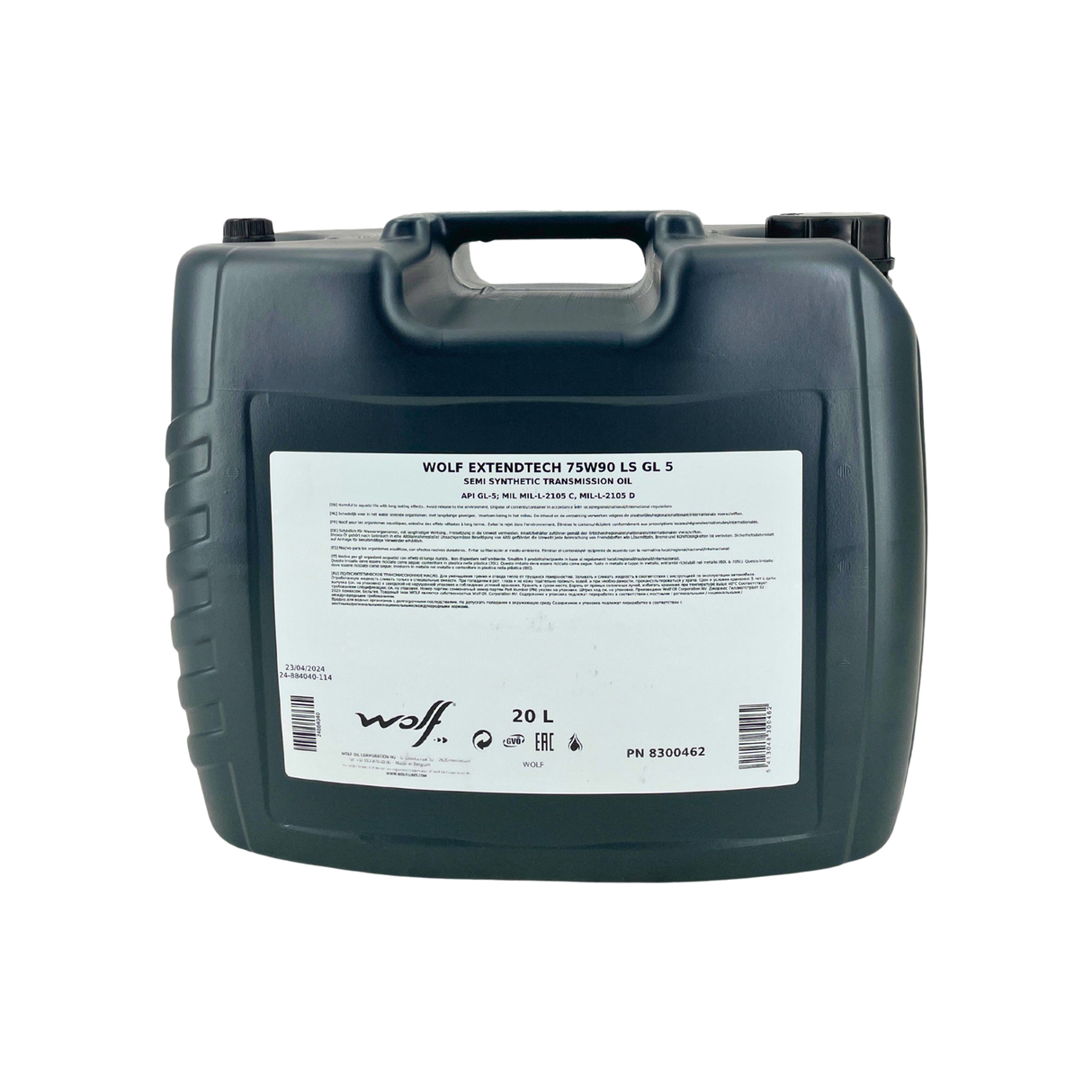Wolf ExtendTech 75W-90 LS GL 5 Getriebeöl 20 Liter