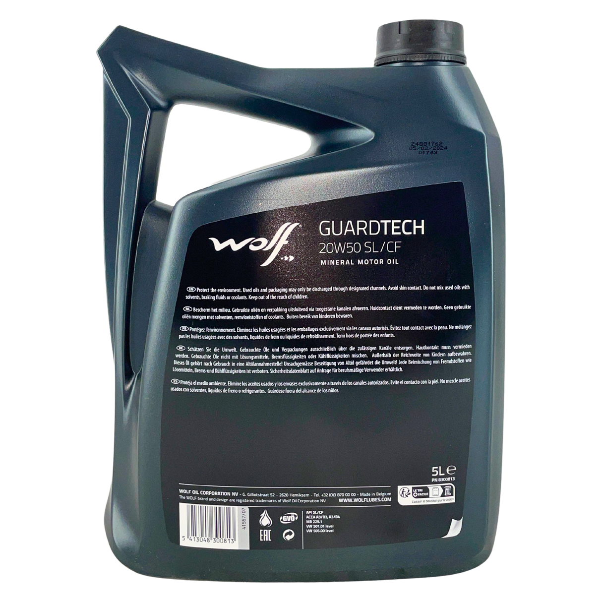 Wolf GuardTech 20W-50 SL/CF 5 Liter